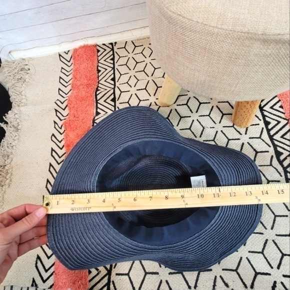 MADEWELL NAVY PAPER SUN HAT, SZ MEDIUM/LARGE - Picture 9 of 10